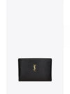 Calypso Zipper Small Clutch Bag Black - SAINT LAURENT - BALAAN 2