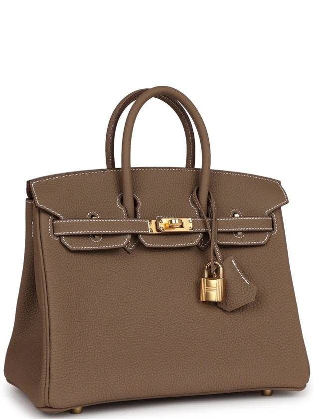 Birkin 25 Togo Gold Hardware Tote Bag Gold - HERMES - BALAAN 3