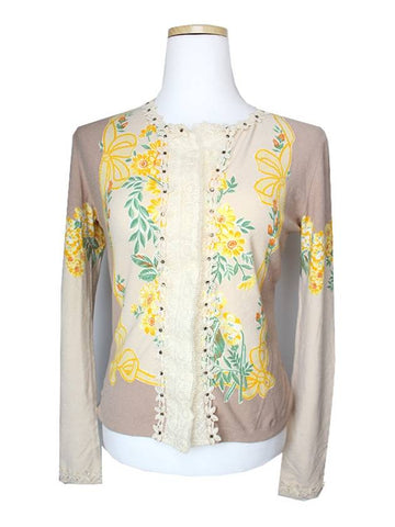 Lace applique cardigan 44 - BLUMARINE - BALAAN 1