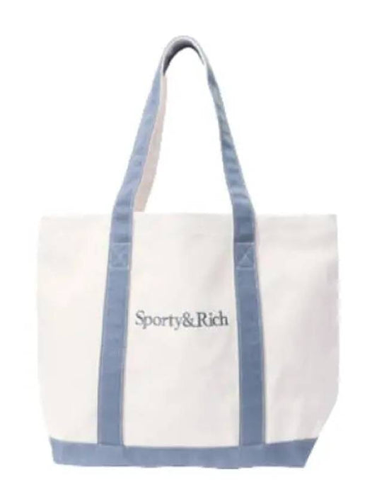 Serif logo two tone tote bag men s - SPORTY & RICH - BALAAN 1