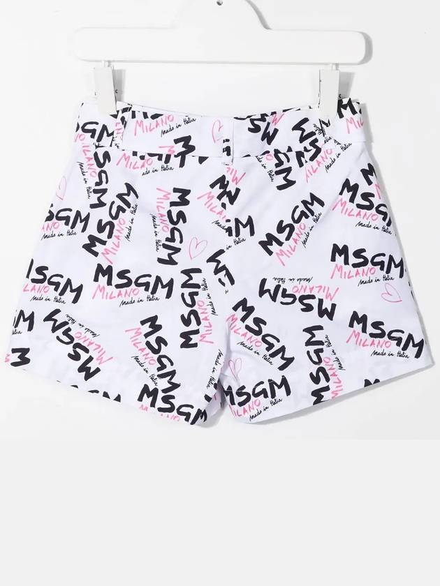 Kids Women All Over Logo Short Pants MS026945 001 - MSGM - BALAAN 3