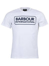 MTS0369WH11 Essential Large Logo Printing Short Sleeve T-Shirt White Men's T-Shirt TR - BARBOUR - BALAAN 1