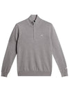 Kian Half Zip-Up Knit Top Melange Grey - J.LINDEBERG - BALAAN 2