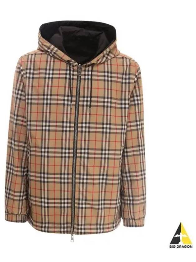 Reversible Vintage Check Hooded Jacket Archive Beige - BURBERRY - BALAAN 2