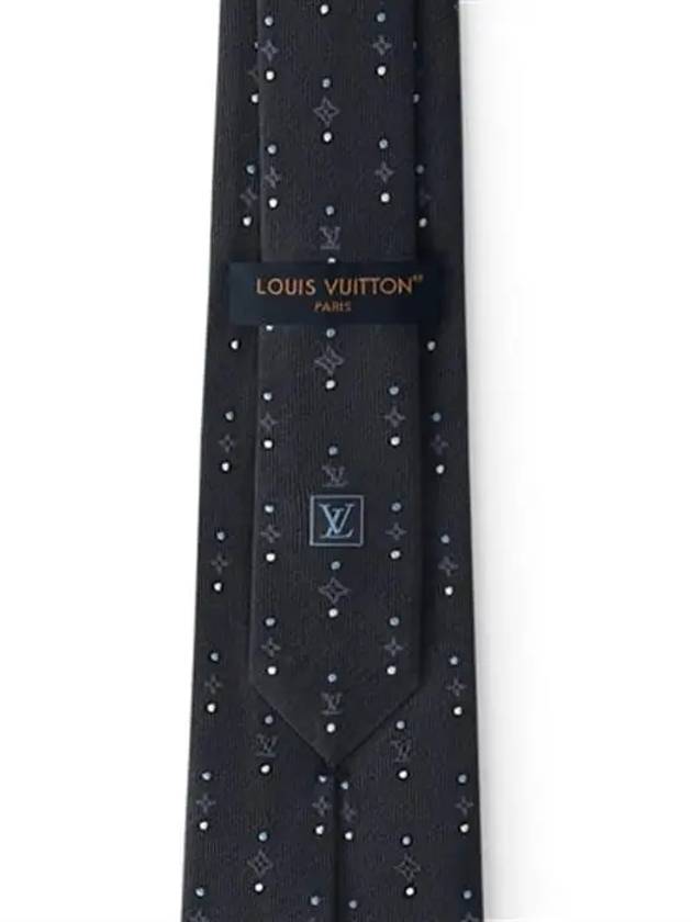 Men's Dot On Eclipse Tie Grey - LOUIS VUITTON - BALAAN 4