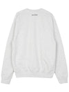 Wellness Club Flock Crew Neck Cotton Sweatshirt Light Grey - SPORTY & RICH - BALAAN 3