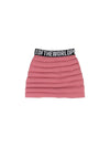 Quilted Padded Mini A-Line Skirt Pink - PEOPLE OF THE WORLD - BALAAN 3