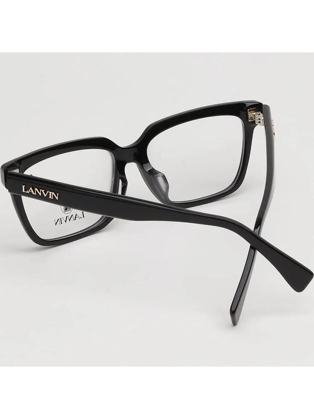 Glasses frame LNV2651LB 001 Asian fit black square horn - LANVIN - BALAAN 4