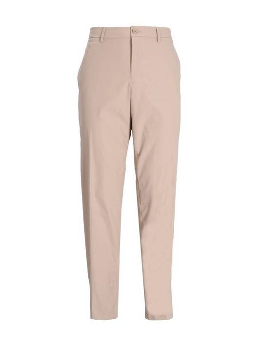 Hidden Drawcord Tapered Regular Fit Straight Pants Beige - HUGO BOSS - BALAAN 1