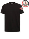 Men's Tricolor Cotton Short Sleeve T-Shirt Black - MONCLER - BALAAN 2