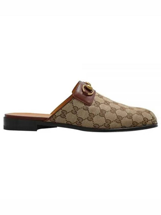 GG Horsebit Slippers Beige - GUCCI - BALAAN 2