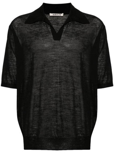 Polo T shirt 760571 Black - AURALEE - BALAAN 1