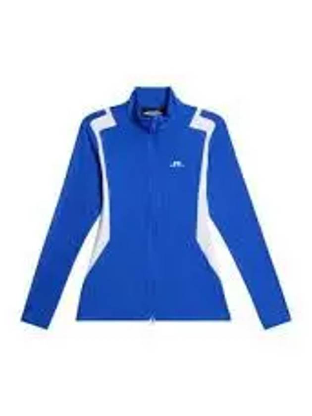 Women's Mae Zip Mid Layer Track Jacket Blue - J.LINDEBERG - BALAAN 2