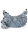 Le Cagole XS Shoulder Bag Denim Blue - BALENCIAGA - BALAAN 3