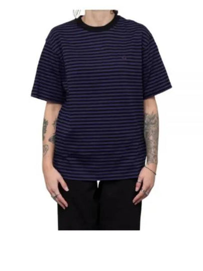 Verner Stripe Short Sleeve T-Shirt Navy - CARHARTT WIP - BALAAN 2