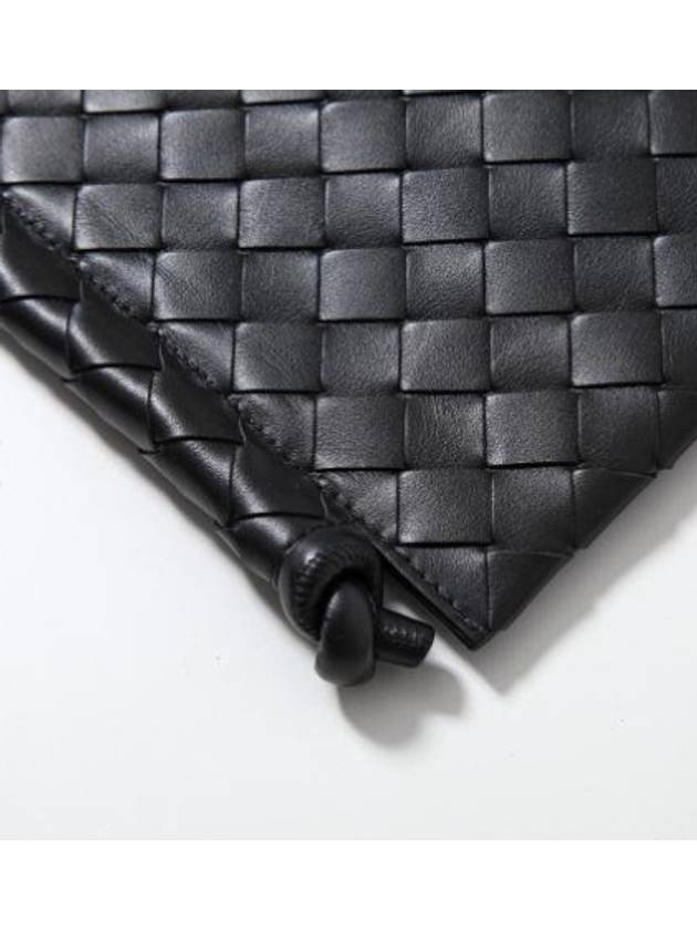 Intrecciato Flat Loop Small Cross Bag Black - BOTTEGA VENETA - BALAAN 6