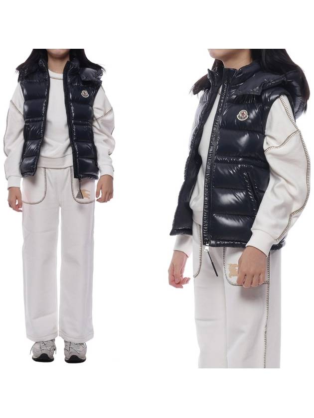 Kids Ania Down Padding Vest Navy - MONCLER - BALAAN 3