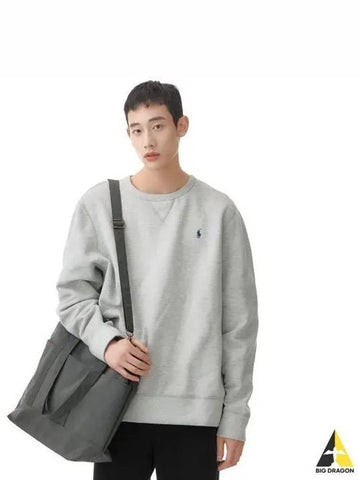 Fleece crewneck sweatshirt gray - POLO RALPH LAUREN - BALAAN 1