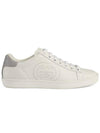 Interlocking GG Silver Tab Low Top Sneakers White - GUCCI - BALAAN 1