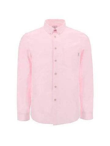 Tailored Organic Cotton Long Sleeve Shirt Pink - PAUL SMITH - BALAAN.