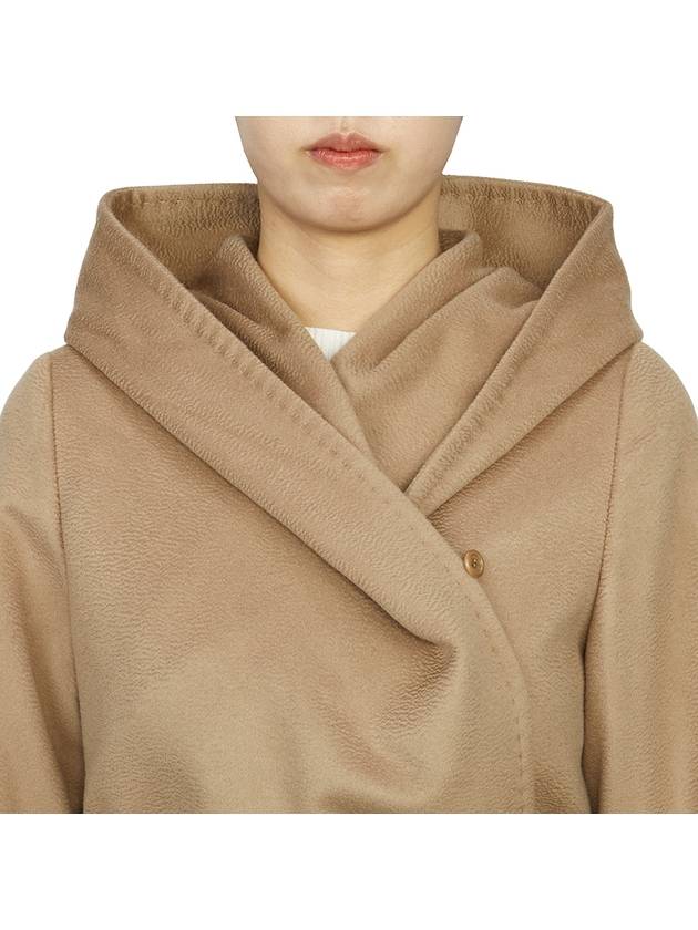 Newmang Hooded Single Coat Beige - MAX MARA - BALAAN 7