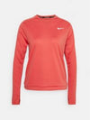 Women's Dri Fit Pacer Crew Long Sleeve T-Shirt Red - NIKE - BALAAN 2