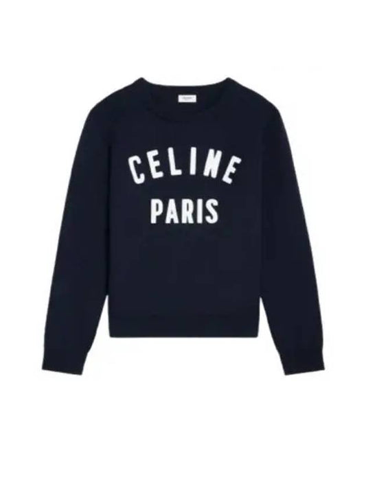 Cotton Sweater WITH Flock Logo 2ADMW338Y07MR B0651227398 - CELINE - BALAAN 2