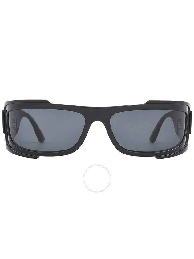 Versace Dark Grey Wrap Men's Sunglasses VE4446 536087 67 - VERSACE - BALAAN 1