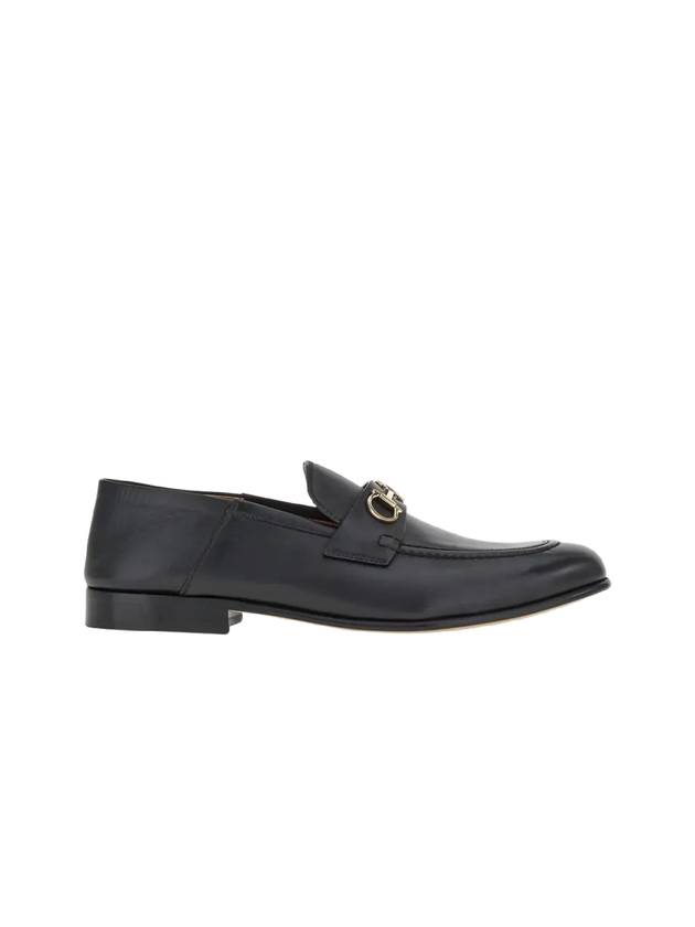 Gancini Ornament Mule Loafers Black - SALVATORE FERRAGAMO - BALAAN 3