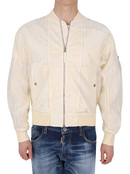 Shadow Project Zipped Bomber Jacket Ivory - STONE ISLAND - BALAAN 2