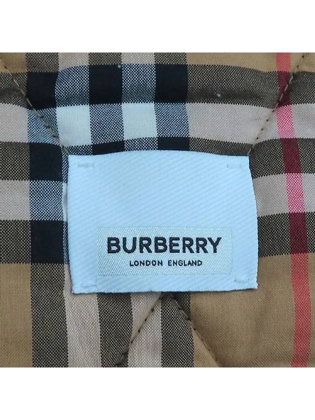 8057169 Dereham Women s Quilted Long Jacket Black M Size - BURBERRY - BALAAN 5