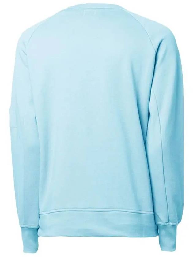 Men's Diagonal Lens Wappen Crew Neck Sweatshirt Blue - CP COMPANY - BALAAN 4