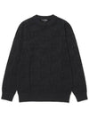 Women s viscose logo lettering jacquard knit BLACK - 20THHOLE - BALAAN 6