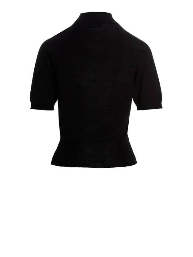 Women's Wool Silk Knit Top Black - VIVIENNE WESTWOOD - BALAAN 3