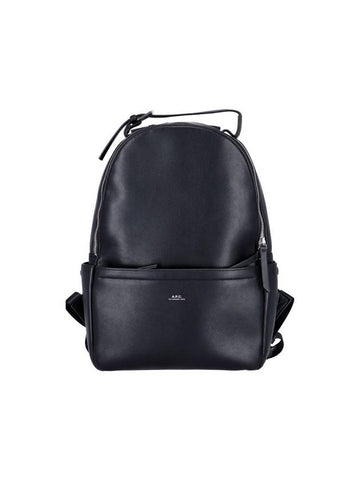 Nino Recycled Leather Backpack Black - A.P.C. - BALAAN 1