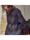 Wave brush striped sweater brown purple - CPGN STUDIO - BALAAN 1