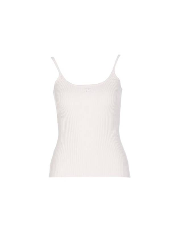 Logo Knit Sleeveless Pale Pink - COURREGES - BALAAN 2