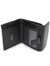 Gancini Leather Half Wallet Black - SALVATORE FERRAGAMO - BALAAN 5