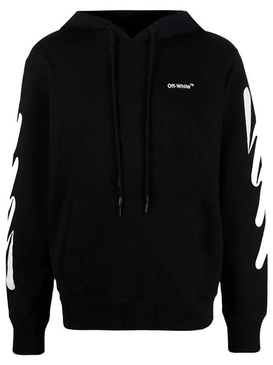 wave diag print hoodie black - OFF WHITE - BALAAN.