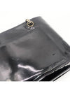 Patent silver logo shoulder bag - CHANEL - BALAAN 5