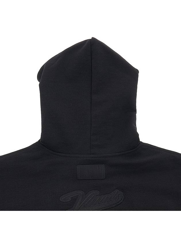 Embossed Logo Cotton Hoodie Black - VETEMENTS - BALAAN 9