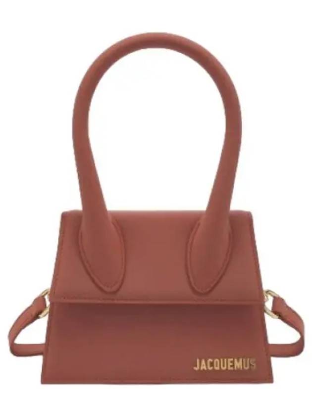 Jacquemus Le Chiquito Moyen Tote Bag Dark Red Handbag - JACQUEMUS - BALAAN 1