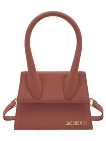 Jacquemus Le Chiquito Moyen Tote Bag Dark Red Handbag - JACQUEMUS - BALAAN 1