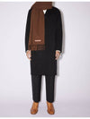 Wool Fringe Scarf Dark Rust Melange - ACNE STUDIOS - BALAAN 5