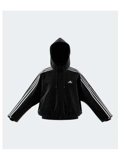 Essentials 3S Woven Windbreaker Black - ADIDAS - BALAAN 2