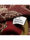 [VIVIENNE WESTWOOD] RTW ORB LINING STRIPE SCARF 35X190 8103013G-W00D3-PN BURGUNDY - VIVIENNE WESTWOOD - BALAAN 3