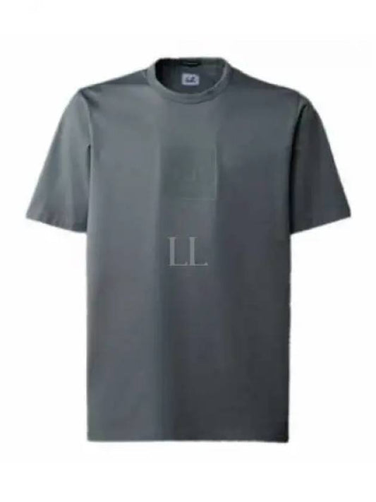 Metropolis Series Mercerized Jersey Logo Badge Short Sleeve T-Shirt Grey - CP COMPANY - BALAAN 2