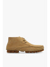 Suede Ankle Middle Boots Beige - SALVATORE FERRAGAMO - BALAAN 1