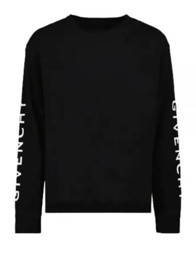 Logo Classic Fit Long Sleeve T-Shirt Black - GIVENCHY - BALAAN 2