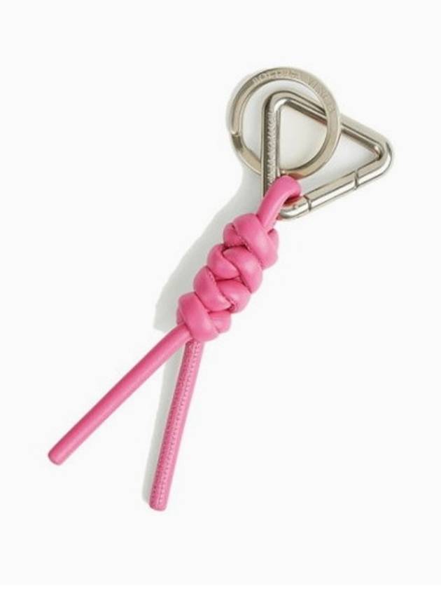 Tube Knot Nappa Key Holder Bubblegum - BOTTEGA VENETA - BALAAN 4